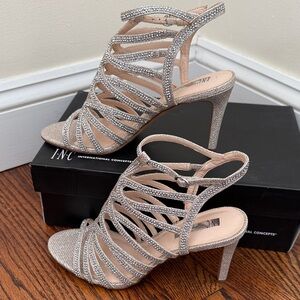 INC International Concepts Women's Gawdie Caged Sandals